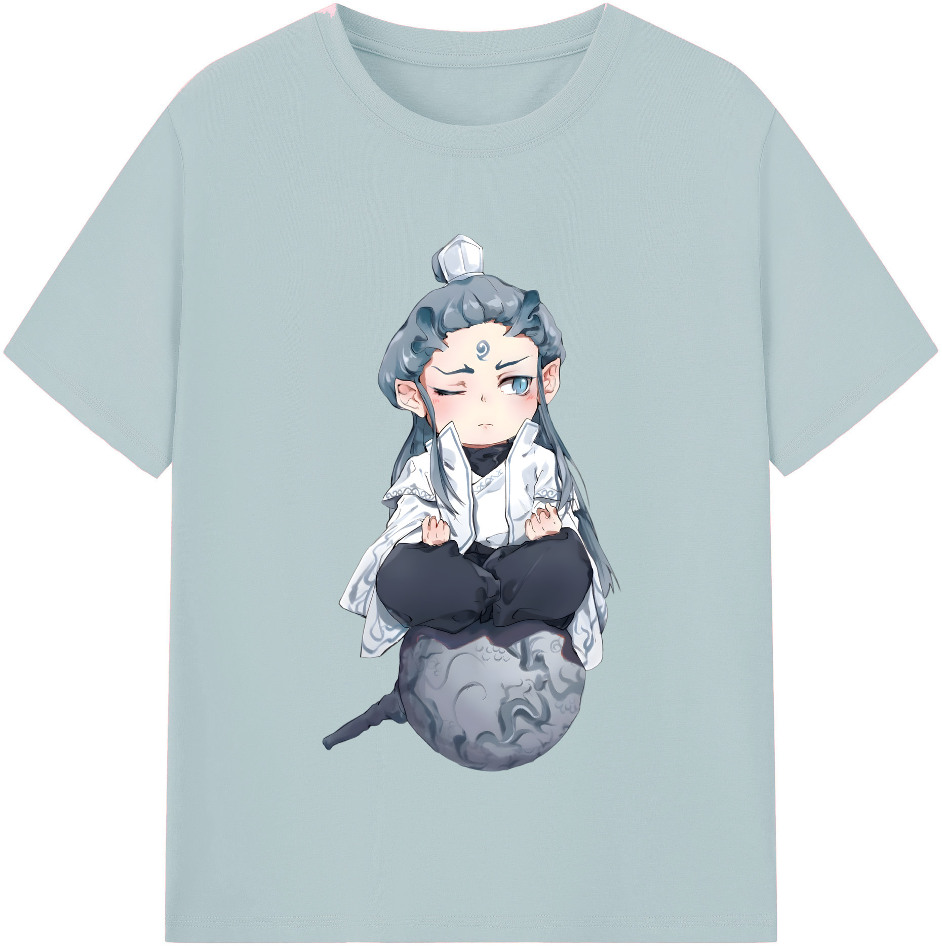 （画像用） Ne Zha 2 ナタ 魔童の大暴れ 綿100％半袖Tシャツ（フロントプリント）